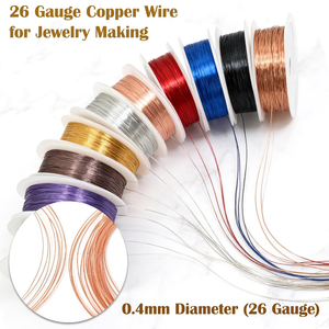 Filo di Rame Placcato per Creazione di Gioielli, Filo Oro e Argento, Accessori per Gioielli Fai-da-Te, Bobina di Filo per Gioielli - Product Image 4