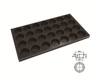 24 moules à mini-cupcakes, moules à muffins, moules à pâtisserie durables et antiadhésifs