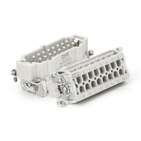 500V 16a connecteur robuste Harting Han Type 16 broches connecteur mâle et femelle