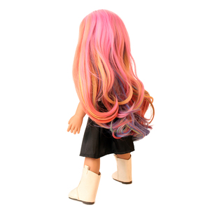<span class=keywords><strong>Poupée</strong></span> synthétique arc-en-ciel résistante à la chaleur, 18 pouces, cheveux de <span class=keywords><strong>poupée</strong></span>, accessoires pour <span class=keywords><strong>poupée</strong></span> de 18 pouces, 18 pouces - Product Image 5