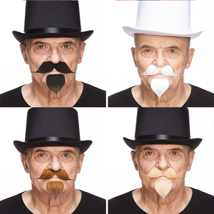 Tay Lái Với Bộ Ria Mép Râu Dê Và Bộ Râu Trang Phục Dự Tiệc Lạ Mắt - Product Image 2