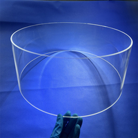 Tube en verre de quartz fondu de haute qualité, pureté 99,99 %, résistant aux hautes températures (1100 °C), sans ozone, pour laboratoire et applications sous vide