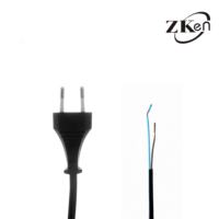 Kabel Daya EU 2Pin Kabel Daya Konektor Steker AC Kabel Listrik Tipe AC untuk Pemanas Kipas Penanak Nasi Printer PC Tower