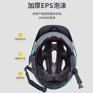 หมวกกันน็อคสำหรับเด็ก EPS หนา 20 มม. ทนต่อแรงกระแทก ระบายอากาศได้ดี พร้อมช่องระบายอากาศ 26+ ช่องสำหรับเด็ก - Product Image 1