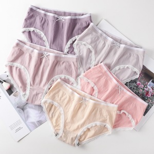 Braguitas de Algodón sin Costuras con Encaje y Lazo, Diseño de Pájaro de Fuego, Elásticas para Mujer - Product Image 3