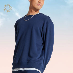 Hemp Bambu Terry Camisola Cânhamo Sustentável Crewneck Eco Friendly Pullover Camisola dos homens Roupas Masculinas - Product Image 5