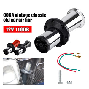 Klaxon de voiture 12V 110DB, tube unique, klaxon de camion puissant, plastique rouge, 4 ohms, mise à niveau YC102193 - Product Image 3