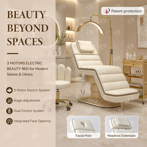 <span class=keywords><strong>Lit</strong></span> d'esthétique électrique TURRI, mobilier de clinique esthétique, ensemble de meubles pour soins du visage, <span class=keywords><strong>lit</strong></span> cosmétique rose - Product Image 3
