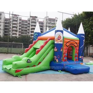 3in1 trẻ em thương mại cá sấu lâu đài <span class=keywords><strong>bouncy</strong></span> bơm hơi với cầu trượt cho các bữa tiệc ngoài trời được chứng nhận bởi en14960 - Product Image 1