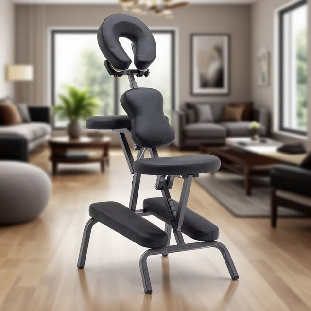 Factory Wholesale Low Price Customized Color Strong Adjustable Portable Foldable Facial Massage Chair With Foot Spa