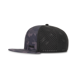 Casquette TCAP Chine personnalisée couleur camouflage 6 panneaux, performance hydrophobe, perforée et ajustée - Product Image 3