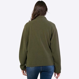 <span class=keywords><strong>Veste</strong></span> surdimensionnée en polyester et laine polaire Sherpa polaire personnalisée utilitaire universitaire d'hiver de grande taille pour femmes fabricant - Product Image 5