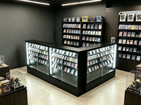 Vitrine verticale en verre gradué avec cadre métallique personnalisé, présentoir pour objets de collection sportifs, étagères pour cartes à collectionner, vitrine pour cartes à échanger