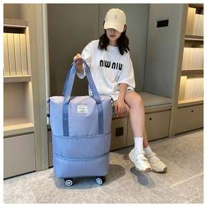 <span class=keywords><strong>Sac</strong></span> de voyage grande capacité extensible avec roulettes universelles pour affaires, étudiants, rentrée scolaire, maternité, séparation sec/humide - Product Image 3