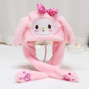 Sombrero de Conejo de Peluche para Niños, con Orejas Móviles y <span class=keywords><strong>Luces</strong></span> LED, Ideal para Fiestas de Navidad e Invierno - Product Image 4