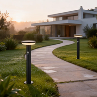 Lampes solaires LED étanches à piles pour jardin, allée et cour - Acier inoxydable, indice de protection IP44