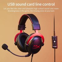 100% Original HyperX Cloud 2 II Headset Gaming On-Ear & Over-Ear dengan Suara Surround HiFi 7.1 Mikrofon Dinamis AAC untuk PC