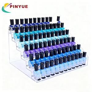 מותאם אישית 3-7 שכבה הציפורן אקרילית לק שמנים אתריים מארגן שקוף פלסטיק שקוף שקוף שקוף פלסטיק תצוגה אקרילי - Product Image 4