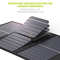 Chargeur de panneau solaire pliable, capacité 21W, étanche, batterie intégrée 10000mah, Power Bank