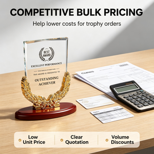 Plaque d'autorisation en cristal, Trophée <span class=keywords><strong>de</strong></span> réunion annuelle, Trophée <span class=keywords><strong>de</strong></span> <span class=keywords><strong>chambre</strong></span> <span class=keywords><strong>de</strong></span> <span class=keywords><strong>commerce</strong></span>, Personnalisation, Gravure créative, Commémoratif - Product Image 3
