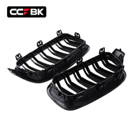 Pour BMW F30 F31 320i 330i 335i 340i 2011-2018, calandre de pare-chocs avant en fibre de carbone à double lamelles, grille de radiateur 51712240775