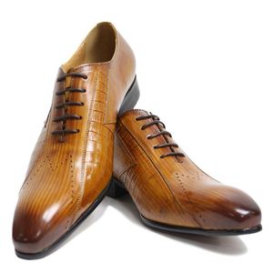 Formal <b>Pointed</b> Toe Leather Shoes Men Summer Style European Top-Grain Cowhide Slip-On Professional Wear <b>Light</b> Wedding Shoes - Product Image 2