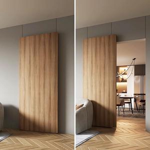 Moderno <span class=keywords><strong>de</strong></span> <span class=keywords><strong>madera</strong></span> individual dormitorio fantasma puerta deslizante riel sin rieles oculto <span class=keywords><strong>de</strong></span> dos vías amortiguador colgante rueda pista Hardware cajón diapositivas - Product Image 4