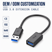 Câble d'extension USB 3.0 mâle-femelle de qualité industrielle LUNG KAY, transfert de données SuperSpeed pour PC, hub, imprimante, OEM, ODM
