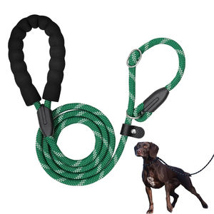 Guinzaglio per Cani in Nylon Jacquard ad Alta Visibilità Riflettente a Spina di Pesce, Alta Tenacità, per Animali Domestici Grandi, Medi e Piccoli, con Impugnatura Regolabile e Confortevole - Product Image 1