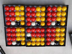 Bolas de <span class=keywords><strong>Billar</strong></span> Deportivas Azules y Amarillas de Resina Fenólica de 2 Pulgadas, Juego de <span class=keywords><strong>Billar</strong></span> y Snooker Profesional para Torneos, Calidad de Torneo, Personalizable - Product Image 6
