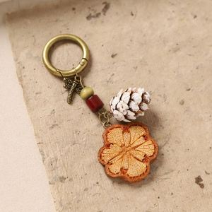 Handmade Metal Alloy Forest-Style Vintage Bag Pendant Keychain with Chinese-Style Artistic Design - Product Image 5
