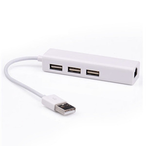 ฮับ USB 2.0 3 พอร์ตพร้อมอีเธอร์เน็ตความเร็วสูง 10/100Mbps รองรับเครือข่ายแบบใช้สายแลน รองรับวินโดวส์ 10 <span class=keywords><strong>8.1</strong></span> 8 7, XP, วิสต้า, แมคโอเอส - Product Image 2