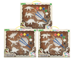 Unpainted <strong>Dinosaur</strong> Model Gift Diy <strong>Painting</strong> STEM Educational Toy for Kids - Product Image 6