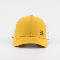 Casquette de golf structurée à 6 panneaux Oxford, perforée au laser, visière incurvée, pour le sport et l'entraînement, avec points en caoutchouc personnalisés