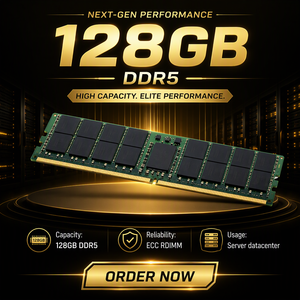 โมดูลหน่วยความจำเซิร์ฟเวอร์ AC517142 128GB DDR5-4800 ECC Registered RDIMM PC5-38400 288-Pin 4Rx4 RAM สำหรับศูนย์ข้อมูล - Product Image 5