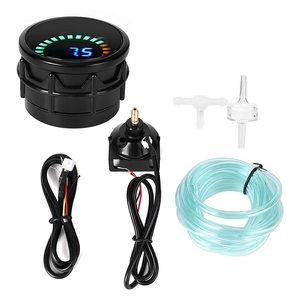New Universal Fit Car Motor 2" 52mm Digital Smoked Blue 20 LED Water Temperature <b>Meter</b> Sensor Bracket 50-150C Retrofit/Upgrade - Product Image 5