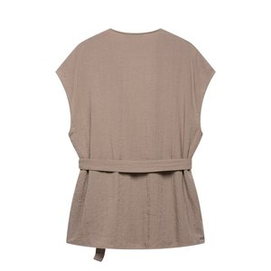 MYST & ZA femmes 2025 été nouveau Style nœud décoré Simple <span class=keywords><strong>Kimono</strong></span> Style col en v sans manches <span class=keywords><strong>gilet</strong></span> 5427762 5427413 - Product Image 6