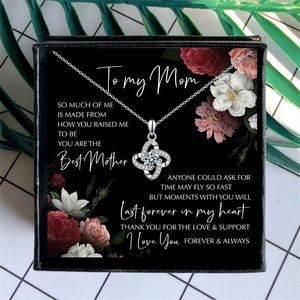 Tryme regalo moda a <span class=keywords><strong>mi</strong></span> madre plata trébol de cuatro hojas colgante madre <span class=keywords><strong>hija</strong></span> Collar para <span class=keywords><strong>cumpleaños</strong></span> regalo del Día de la madre - Product Image 3