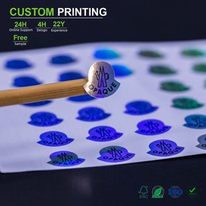 Etiquetas Adhesivas de Lujo para Productos de Perfumería, Etiquetas de Goma Personalizadas con Relieve, Impresión de Etiquetas de Papel Adhesivo Térmico Transparente - Product Image 1