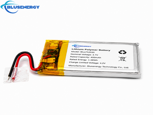 Paquete de baterías recargables de polímero de litio de 3,7 V, 400 mAh, 752030, con conector de cable para dispositivos portátiles de tamaño pequeño - Product Image 3