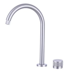 <span class=keywords><strong>Rubinetto</strong></span> per lavabo HONGDEC con manopola, ad arco alto, anti-intasamento, nero opaco, resistente alle macchie, facile da pulire, miscelatore per lavabo da bagno - Product Image 3