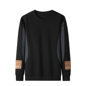 Camisetas de moda para hombres jóvenes, camisetas informales de otoño e invierno con colores sólidos y corte holgado, finas y de cuello redondo. - Product Image 2