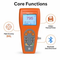 Alat Uji Kekerasan Leeb Presisi Tinggi 3HL Akurasi Tinggi Printer Terintegrasi Bluetooth Data ke Excel 7 Perangkat Pengujian 2.5in TFT