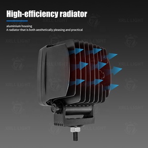 NIKAHAO IP68 focos rejilla antiniebla vehículo todoterreno SUV auxiliar externo camión todoterreno 4x4 LED cuadrado personalizado luz de trabajo - Product Image 4