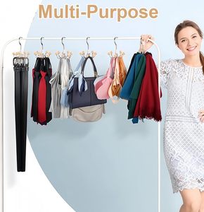 Multipurpose <b>Space</b> <b>Saving</b> <b>Hangers</b> for Closet 2025 360 Swivel Closet <b>Hangers</b> Purse Organizer Hat Holder Belt Organizer - Product Image 3