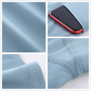 여성용 힙업 운동 바이커 짐 러닝 요가 스포츠 반바지 5인치 플러스 사이즈 하이웨이스트 요가 반바지 포켓 포함 - Product Image 4