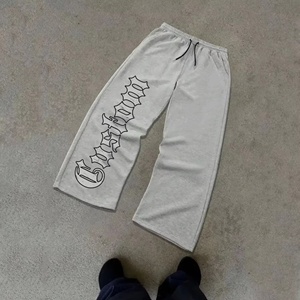 <span class=keywords><strong>กาง</strong></span>เกงวอร์มผู้ชายทรงโอเวอร์ไซ<span class=keywords><strong>ส</strong></span>์ ผ้าหนา 100% ผ้าฝ้าย ซักกรด <span class=keywords><strong>ส</strong></span>ไตล์<span class=keywords><strong>ส</strong></span>ตรีทแวร์ ปักลายปะติด ผ้าหนา ทรงจ็อกเกอร์ - Product Image 3