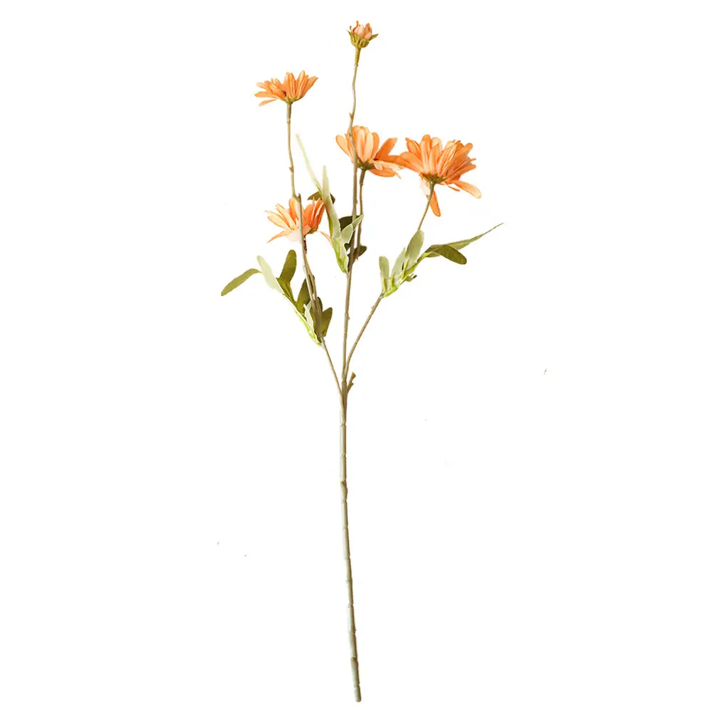 Vendita calda artificiale Mini crisantemo selvatico margherita Bouquet di fiori decorazione del partito