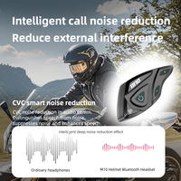 Casque de moto avec écouteurs SM10 pour les longues distances, batterie 25h, réduction de bruit CVC, étanche IP67