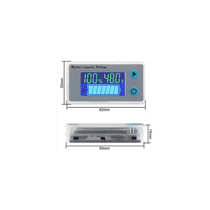 NCEL JS-C33 Programmable LCD Gauge 10-100V <b>Battery</b> Level Voltage Meter Load <b>Tester</b> Temperature Range -10~55C Percentage - Product Image 6